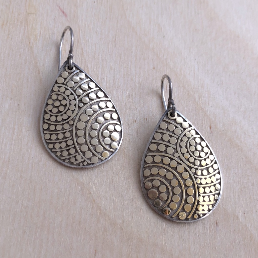 Anna Beck Two Tone Teardrop Earring